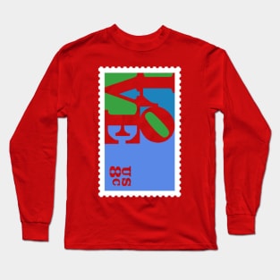 Love Stamp Stencil (Robert Indiana) Long Sleeve T-Shirt